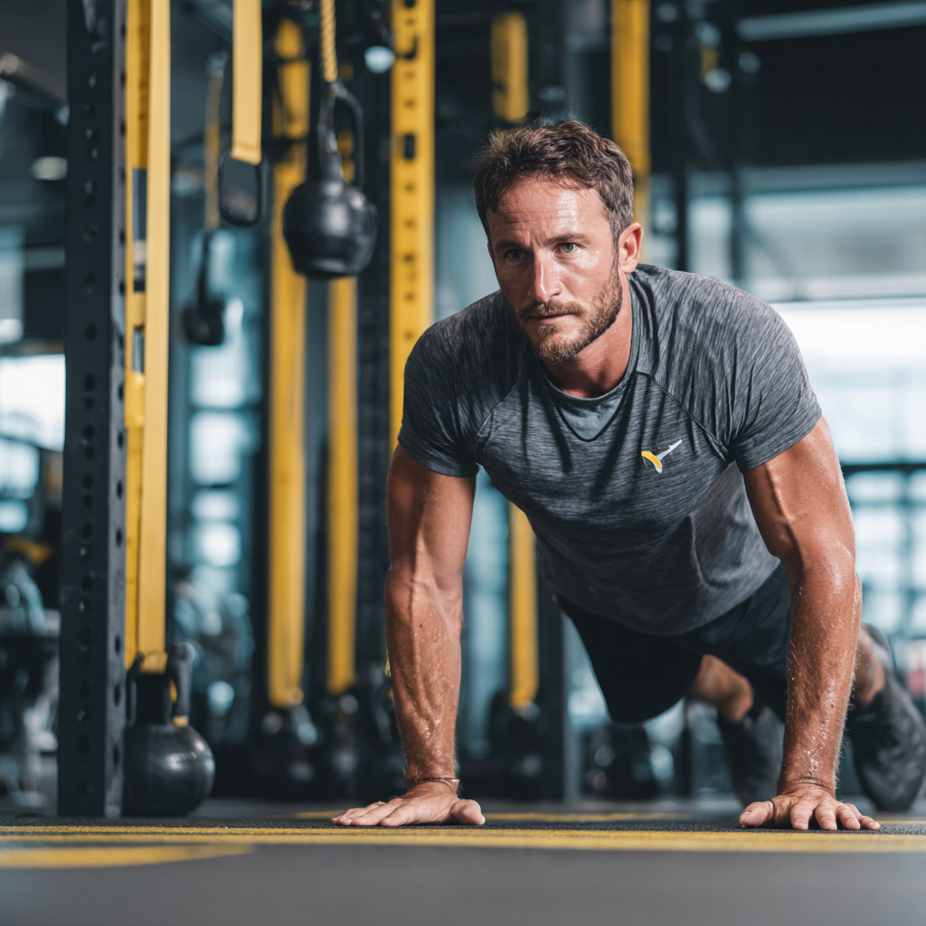 Енергійна людина під час тренування PULSARIX